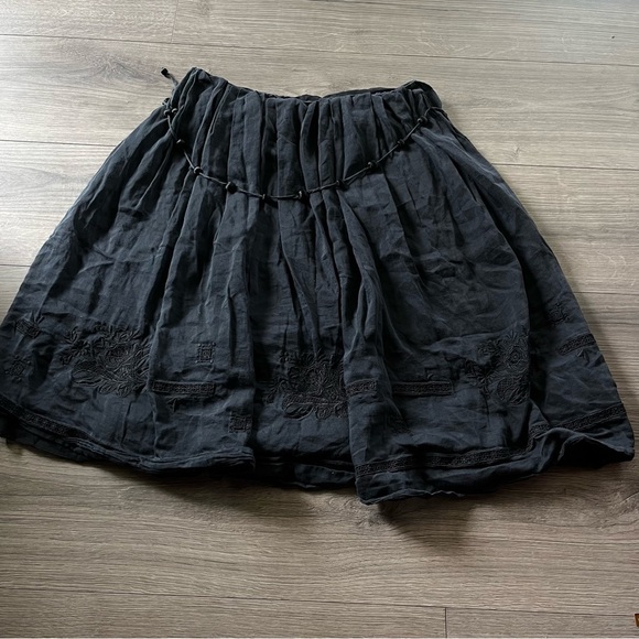 Robert Rodriguez Womens Black Skort Boho Embroidered Details Size 2 - Picture 7 of 7